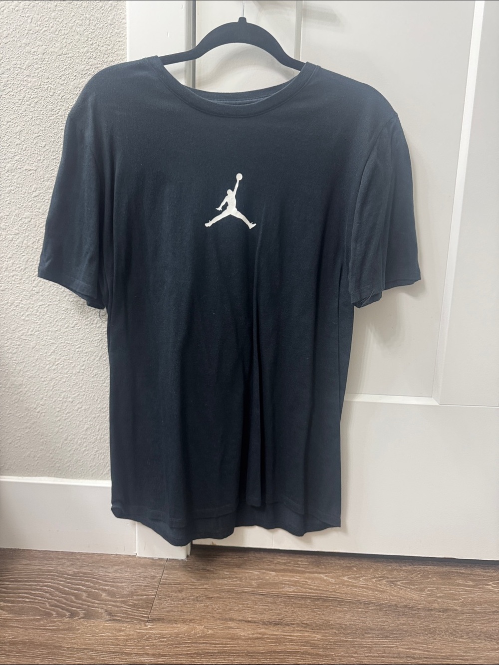 Jordan Black T-Shirt with White Jumpman Logo